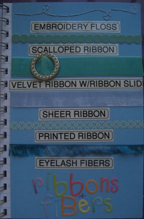 Idea Book Page 21-Ribbons &amp; Fibers