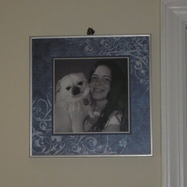 Just the Two of Us LO in Silver Frame Hanging in Bedroom