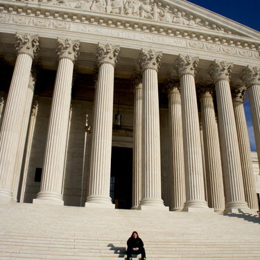 Kayla At The Supreme Court-Washington, D.C.