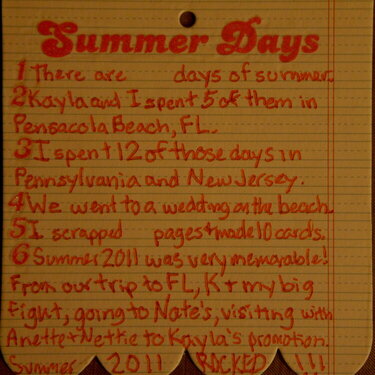 Summer Days (Summer &#039;11 Mini)