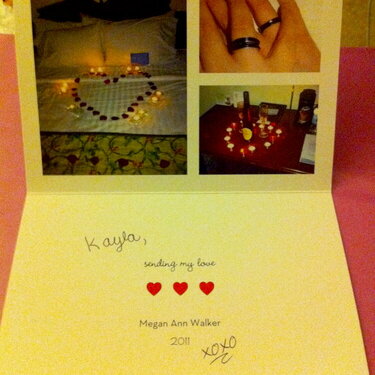 LOVE, HUGS, KISSES (Inside of Card)