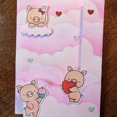 Hogs and Kisses Wiper Card - Closed