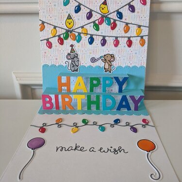 Birthday Infinity Shaker Card