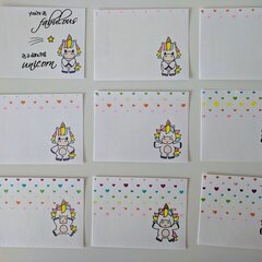 Unicorn Flipbook - Front and flip pages 1 - 8