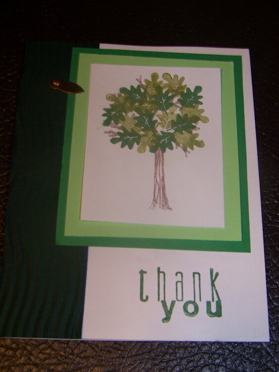 tree, thank you card