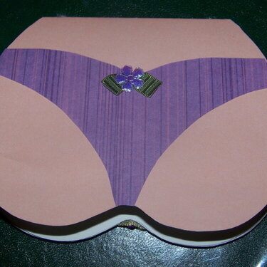 Back of bra card for a friend