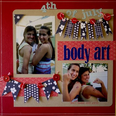 4th of July Body Art