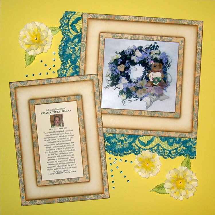 Memorial Wreath and Card