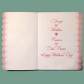 Mother's Day Card, inside