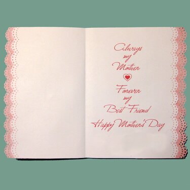 Mother&#039;s Day Card, inside