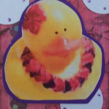 Girl Hawaiian Duck ATC