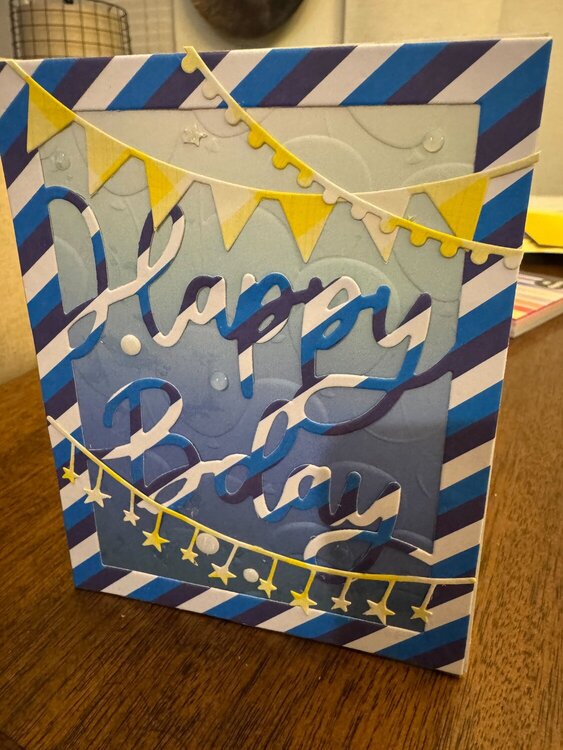 Balloons and Streamers Birthday Cards