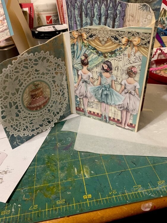 Folding Christmas card