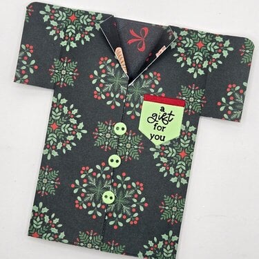 Christmas gift card holder pj&#039;s top