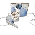 Blue Christmas Zig Zag Fun Fold Card