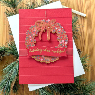 CAS Wreath on a Door Keepsake