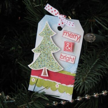 Merry &amp; Bright Christmas Tag