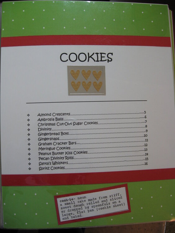 Cookies Title Page