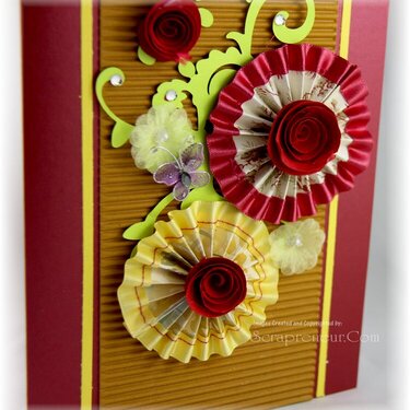 Pin Wheel Rosette Mother&#039;s Day Card