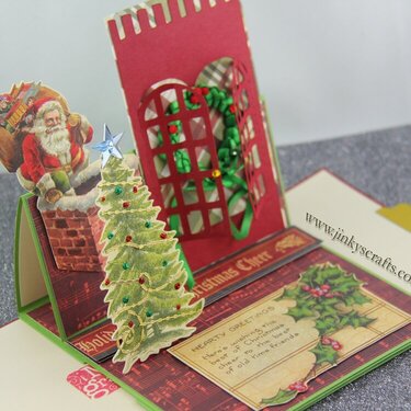 EASEL SCENE CHRISTMAS CARD