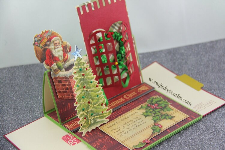 EASEL SCENE CHRISTMAS CARD