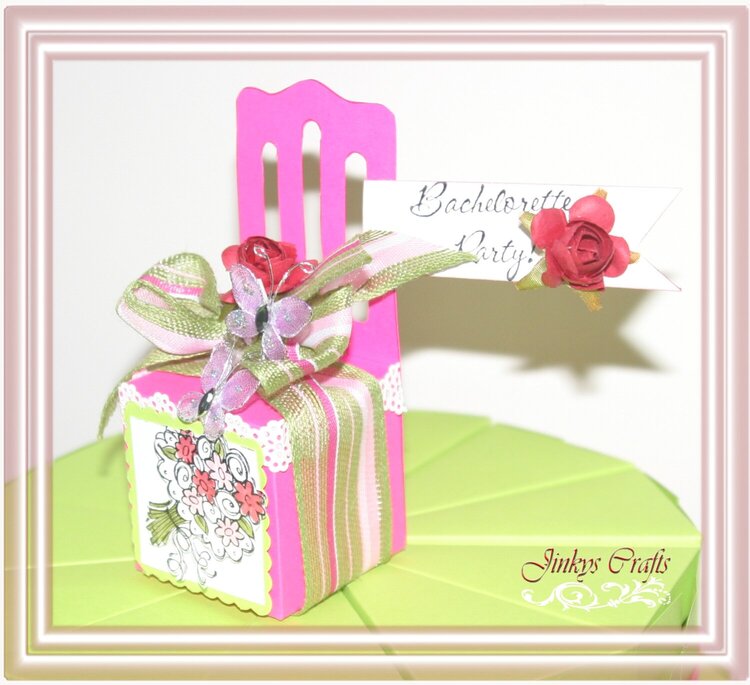 3D Chair Box Cake Topper