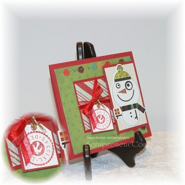 Whimsical Snowman Card