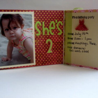She&#039;s 2 Birthday Invite