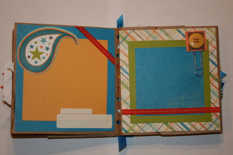BOY paper bag album - inside pages