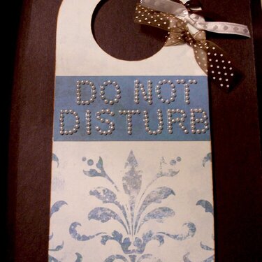 Do Not Disturb Sign