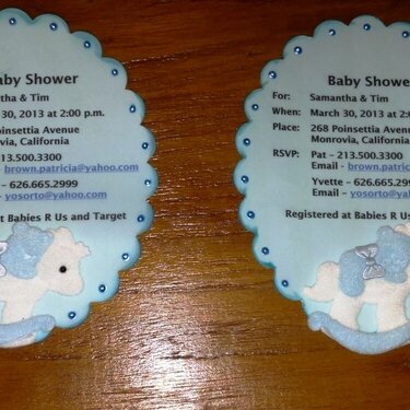 Insert for Baby Shower Invite