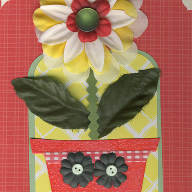 flower pot card