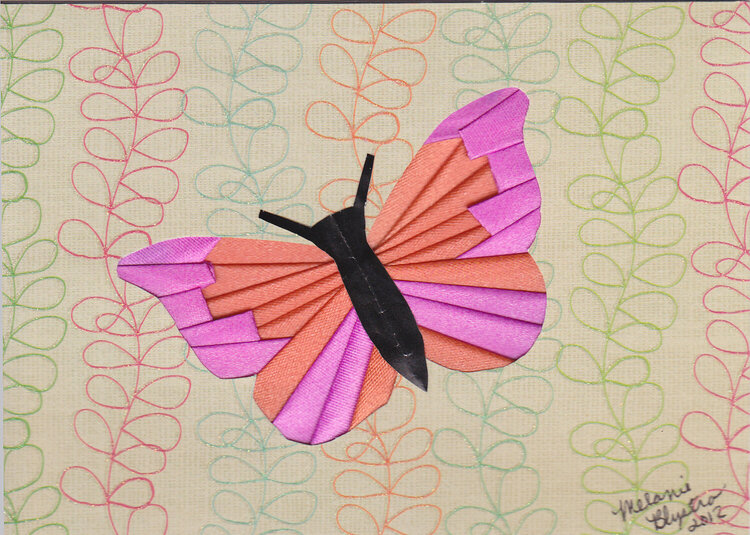 Iris folded butterfly