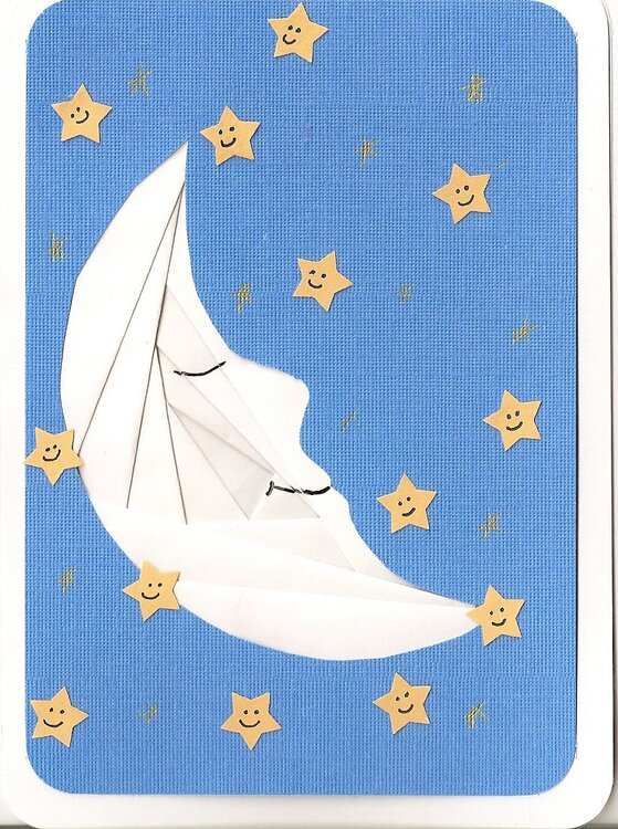 iris folding moon