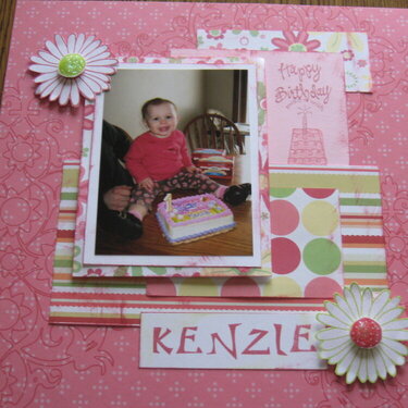 Kenzie&#039;s first birthday