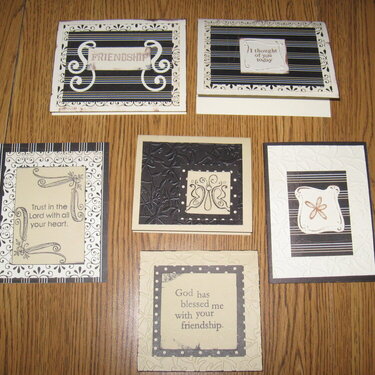 Black and White cards