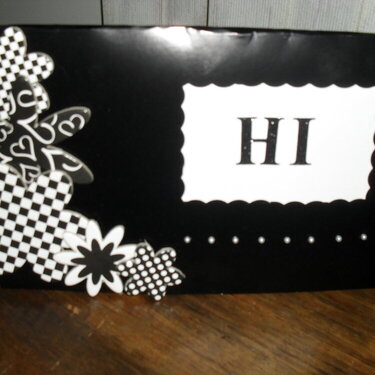 A black and White Card