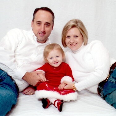 2007-Christmas Family photo-Lying Down