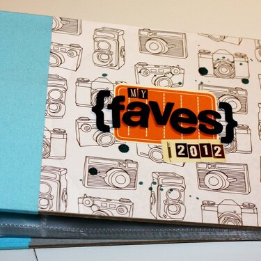 My Faves 2012 Album - American Crafts 6x6 - Customized