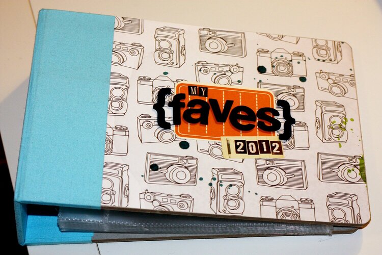 My Faves 2012 Album - American Crafts 6x6 - Customized