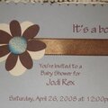 Jodi's Baby Shower invitation