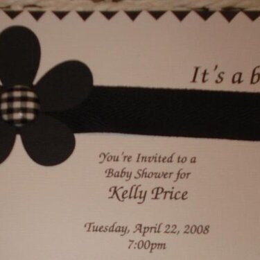 Kelly&#039;s Baby Shower Invitiation