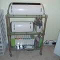 The Cricut cart.  I just added wheels to it.