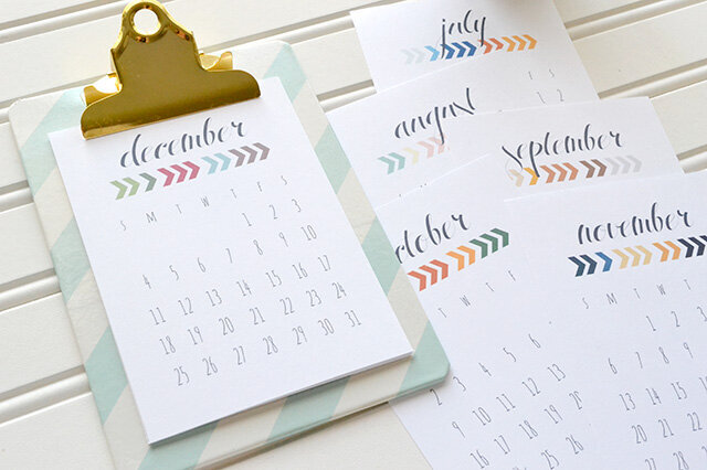 2016 Desk Calendar