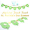 Alphabet Punch Board St. Patrick's Day Banner