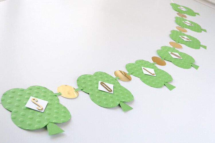 Alphabet Punch Board St. Patrick&#039;s Day Banner