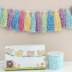 *We R* Baker's Twine Tassel Garland