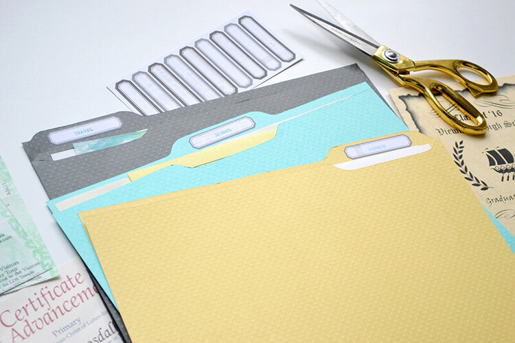 DIY Memorabilia File Folders