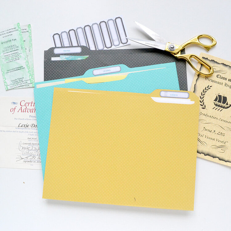 DIY Memorabilia File Folders