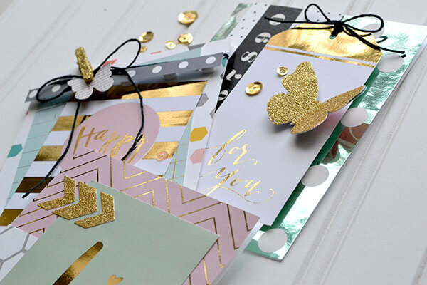DIY Gold Foil Cards: Heidi Swapp Minc